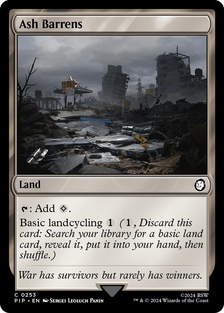 Ash Barrens [Fallout] Magic MTG