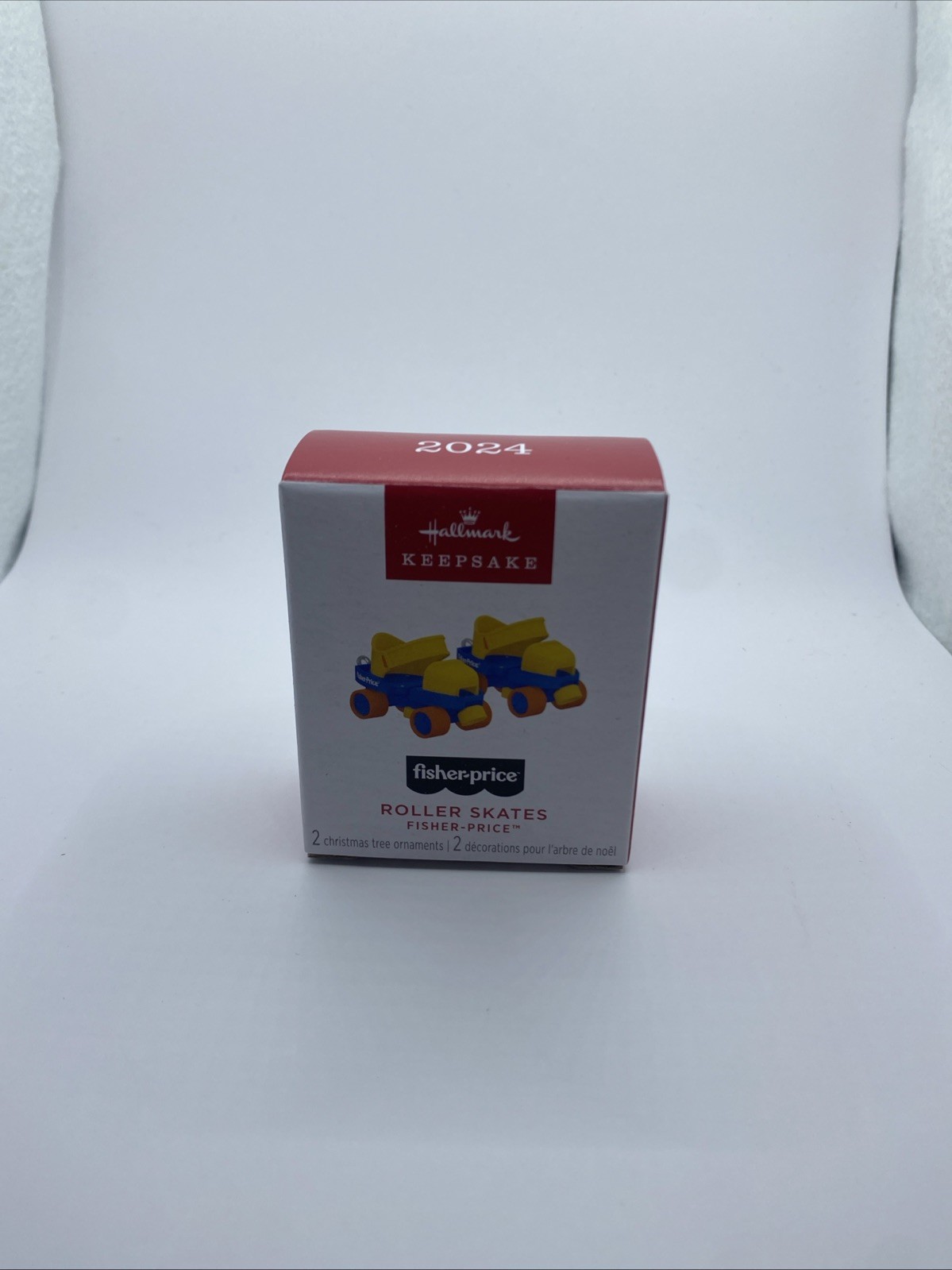 2024 Hallmark MINI Roller Skates Fisher Price Keepsake Christmas Ornament NEW