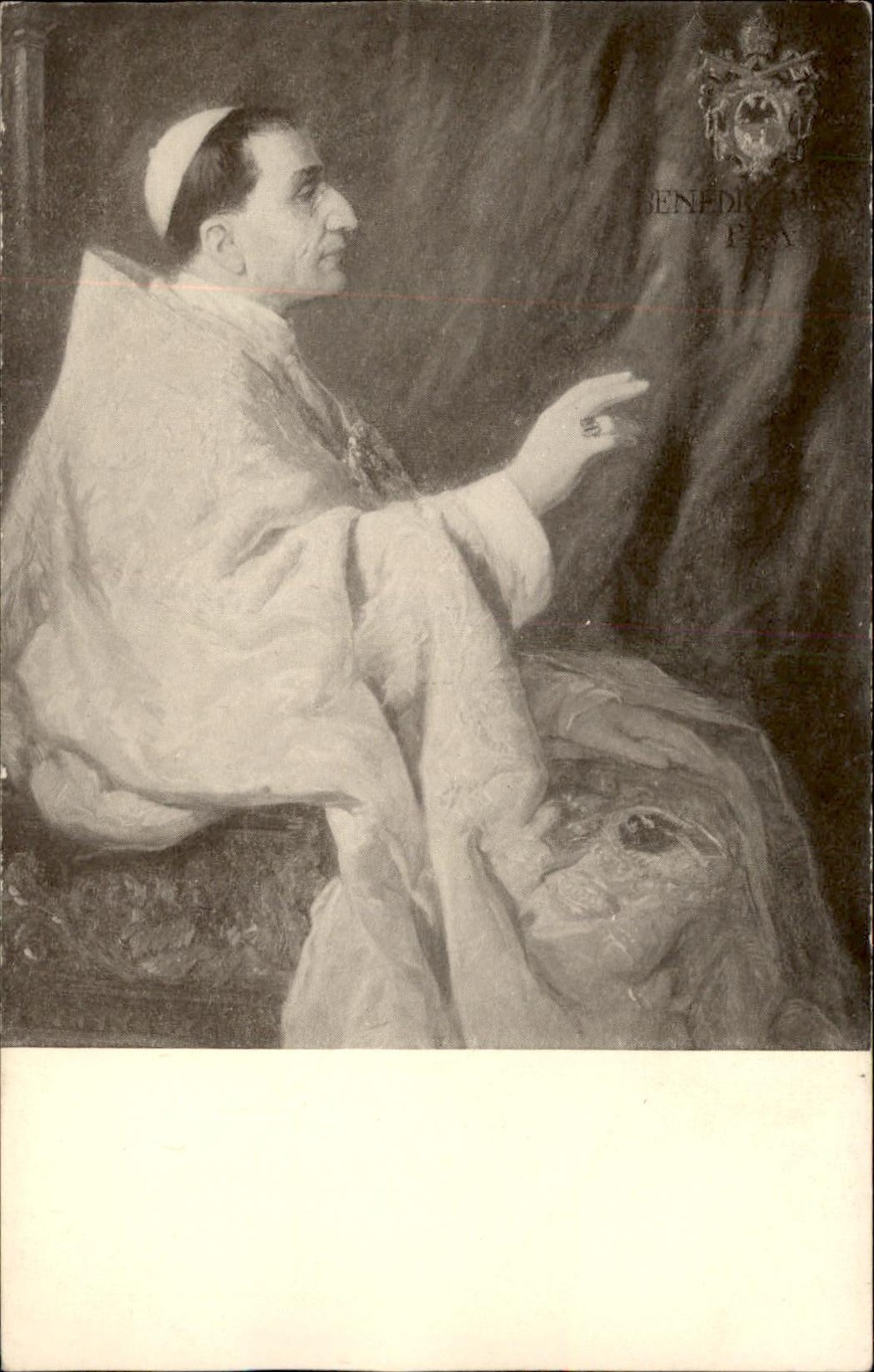 Pope Benedict XV Religion Fine Arts Press c1910s Vintage Postcard
