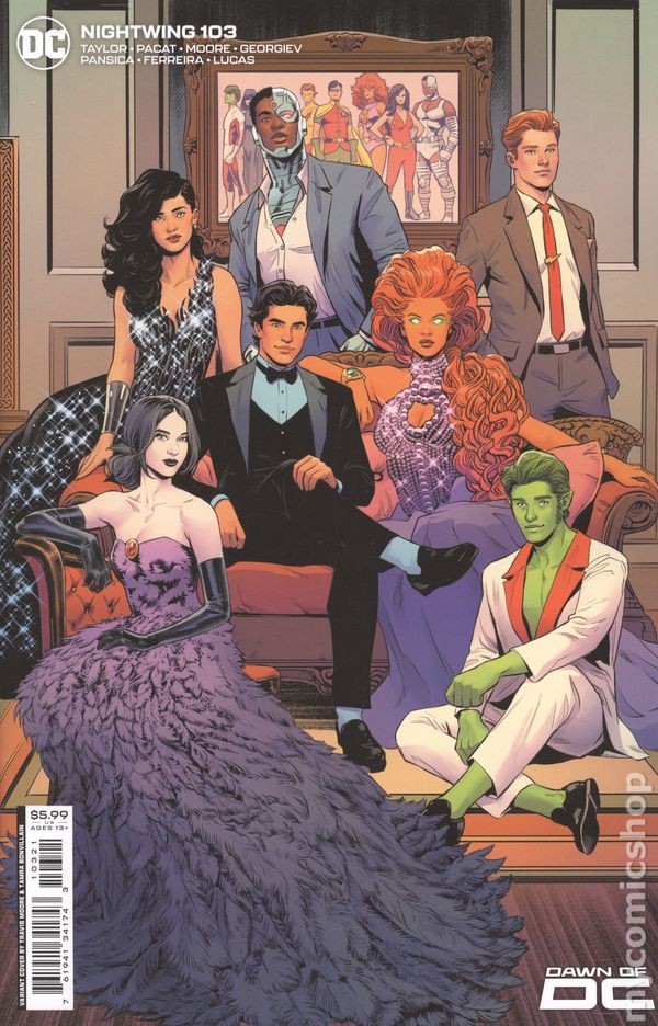 Nightwing #103B Moore Variant FN 6.0 2023 Stock Image