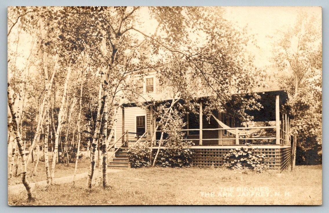 RPPC Jaffrey New Hampshire The Birches The Ark Real Photo Postcard c1915 RPPC Jaffrey New Hampshire The Birches The Ark Real Photo Postcard c1915