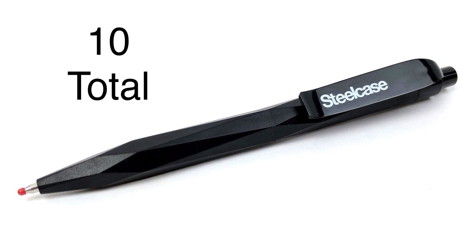 Authentic Modern Design STEELCASE Black Pen Prodir Swiss Made Kit of 10