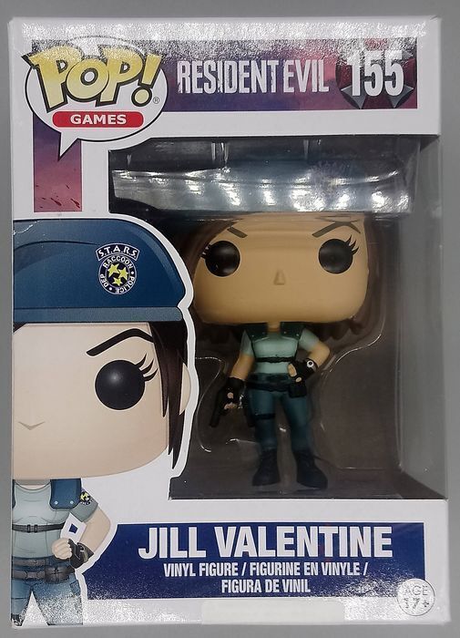 Funko POP #155 Jill Valentine - Resident Evil Damaged Box Vaulted + Protector