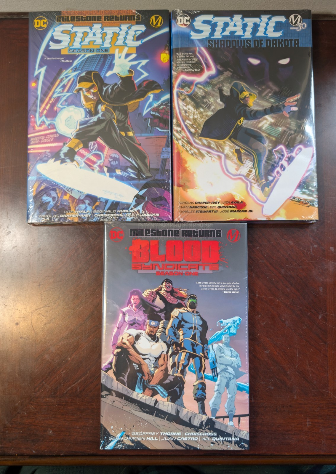 Static Season One, Shadows of Dakota, Hardware, Blood Syndicate HC Milestone New Static Season One, Shadows of Dakota, Hardware, Blood Syndicate HC Milestone New