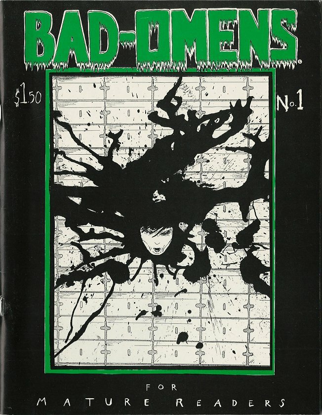 1990 Bad-Omens Magazines Issues 1 & 2 Mature Readers - High Grade Copies