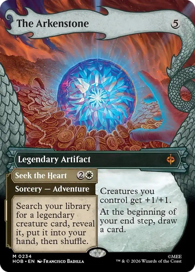 The Arkenstone (Extended Art) The Hobbit The Lord of the Rings Playtest Card