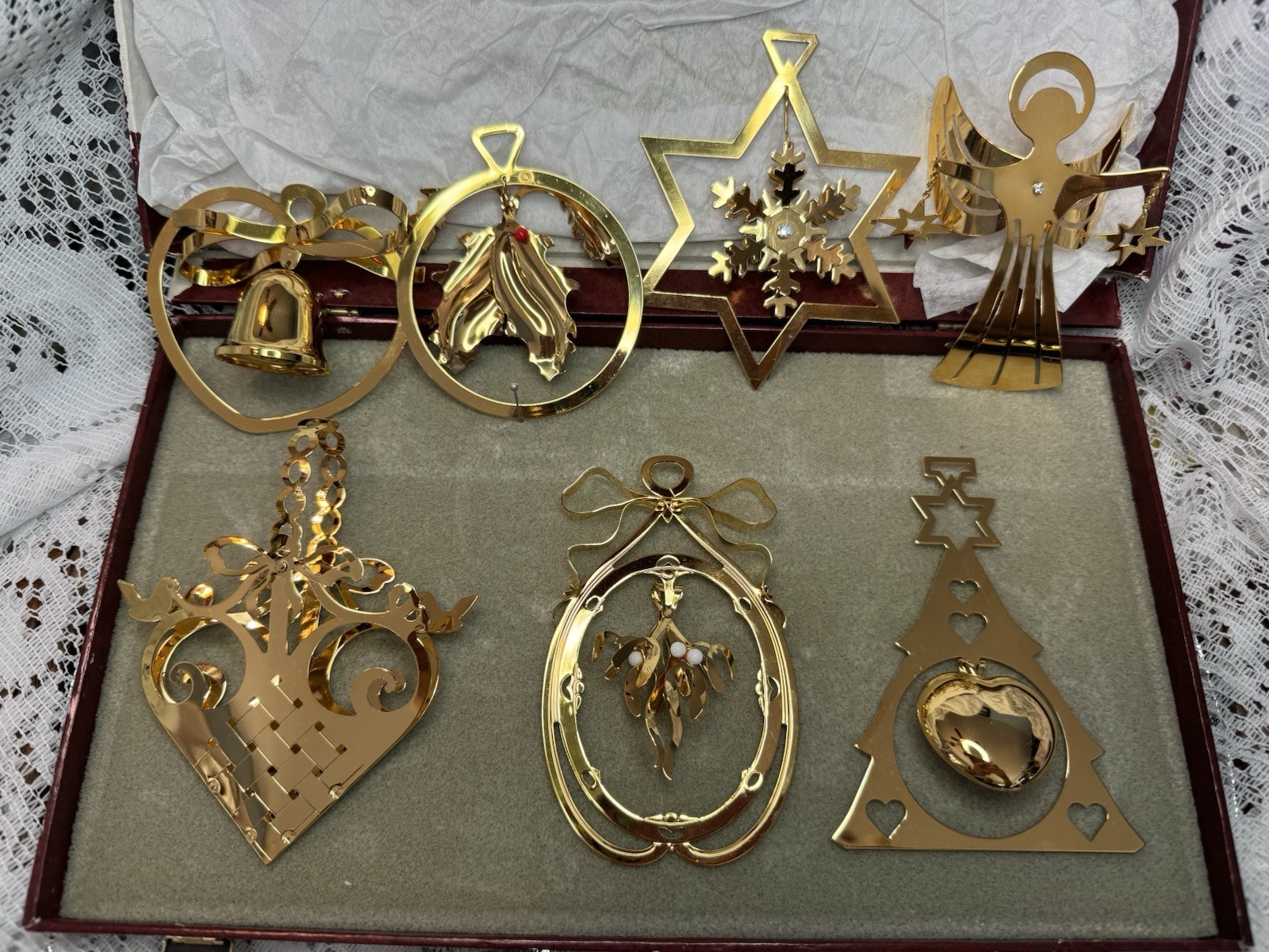 Vintage Georg Jensen Christmas Mobile Collection (7 Pcs) - Early Years 1984-1994 Vintage Georg Jensen Christmas Mobile Collection (7 Pcs) - Early Years 1984-1994