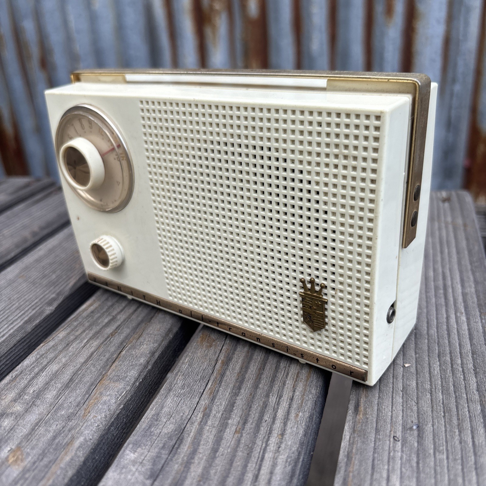 ZENITH ROYAL 450 Transistor Radio IVORY USA