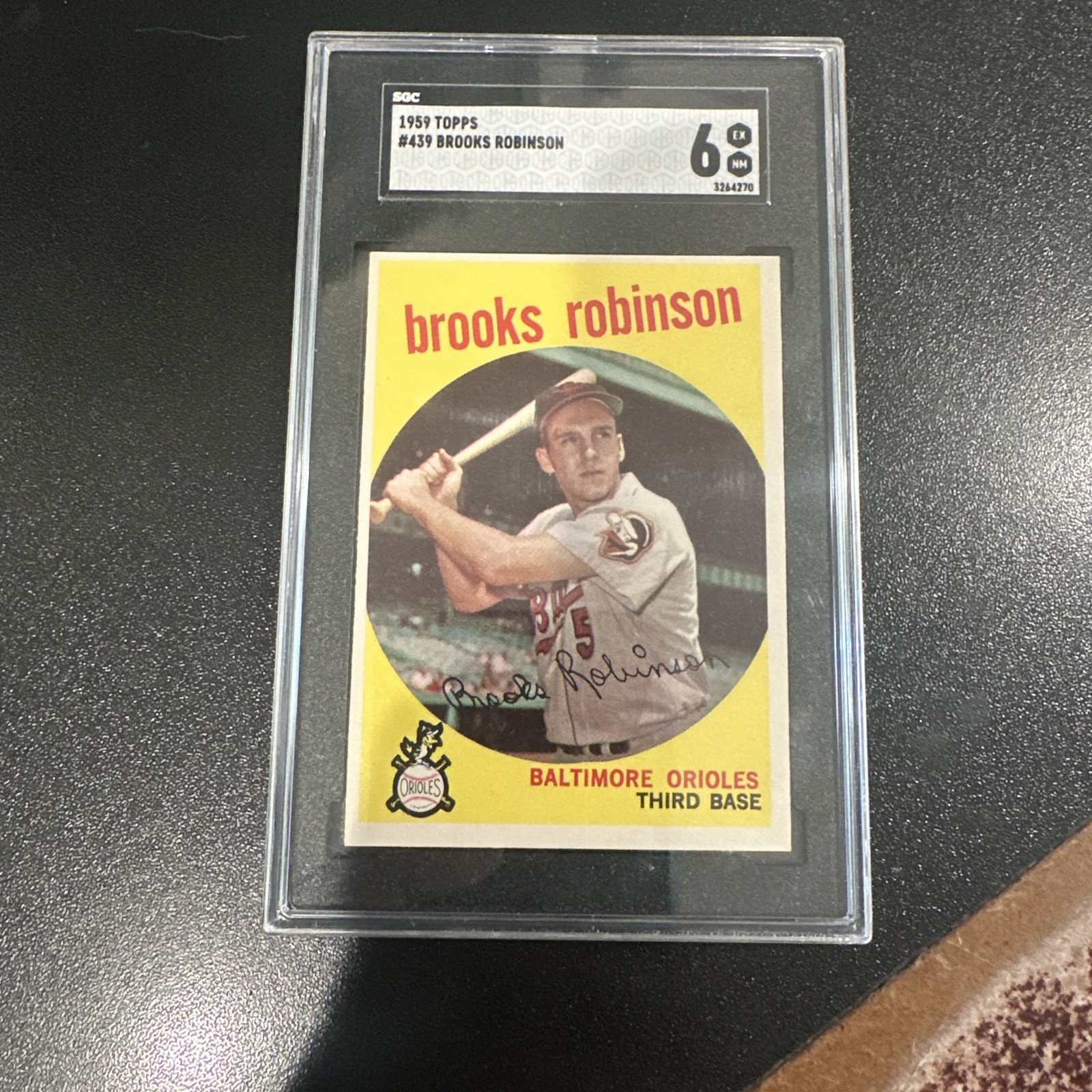 1959 TOPPS #439 BROOKS ROBINSON SGC 6
