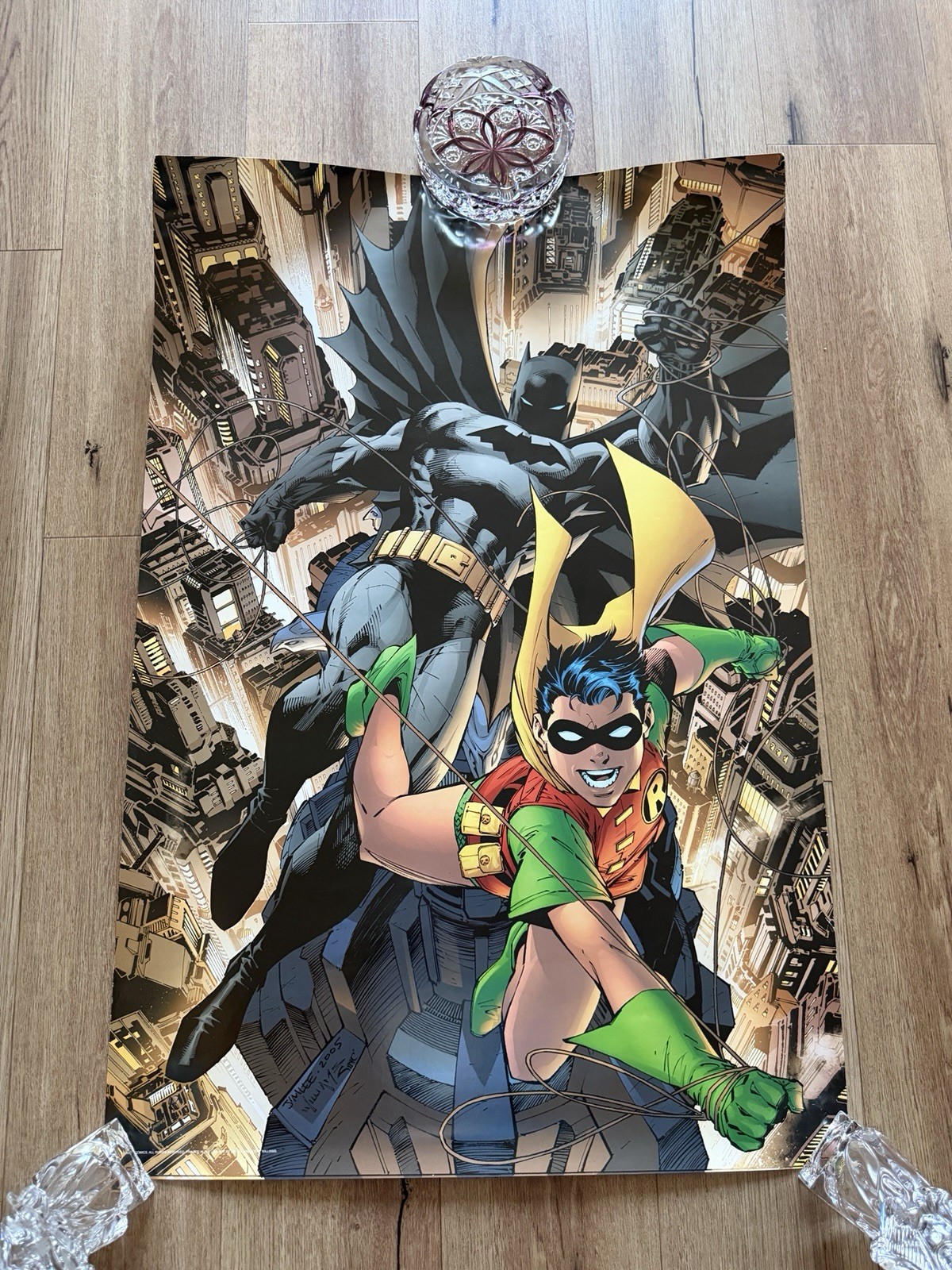 Batman and Robin the Boy Wonder DC Comics Poster by Jim Lee 2005