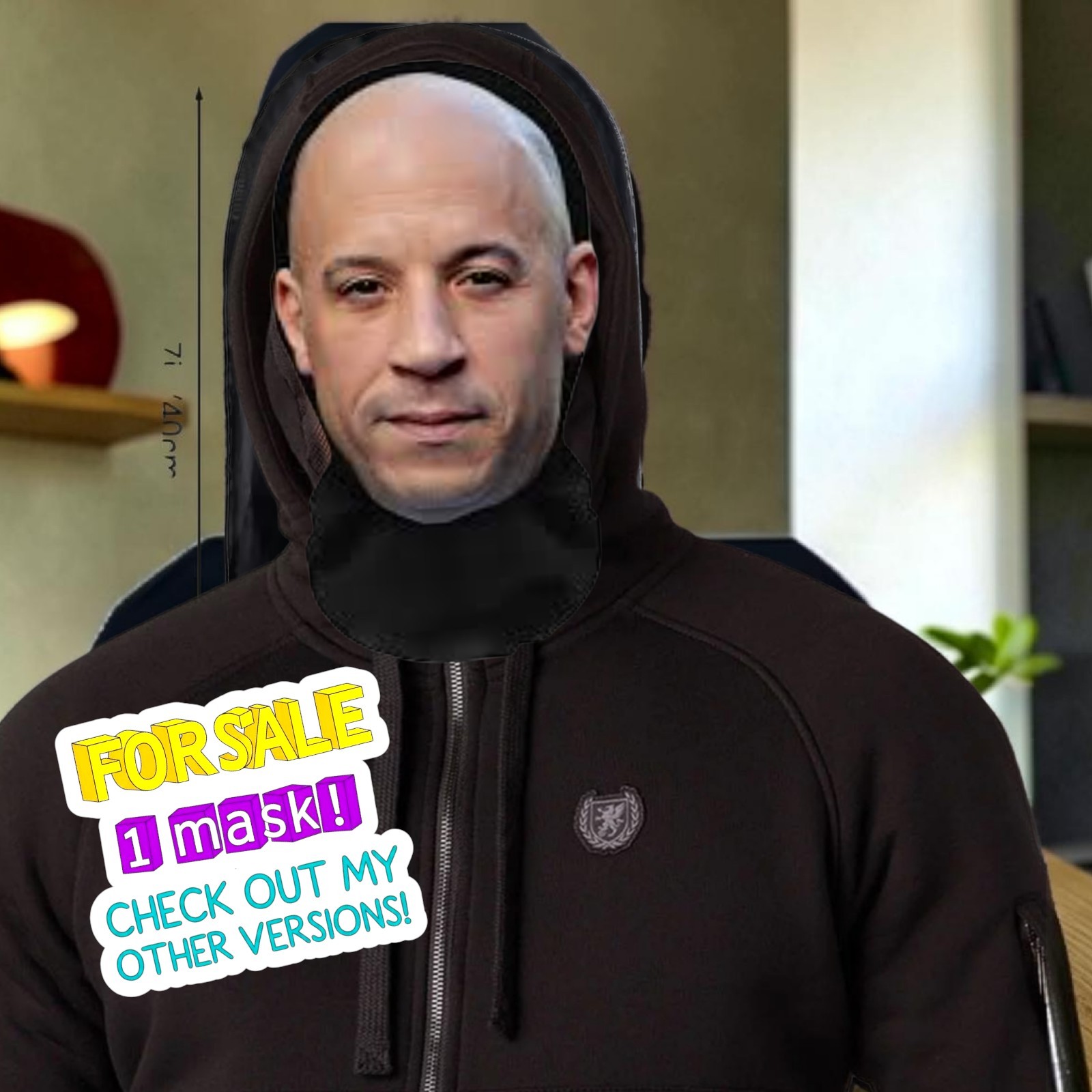 Vin Diesel Face Mesh Mask Breathable Balaclava Fast Furious Dom Toretto Family