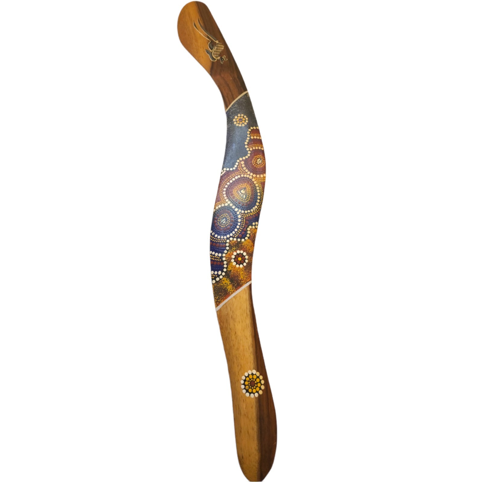 Boomiri Australia aboriginal Handmade Kangaroo Hand Painted LARGE 27 3/8