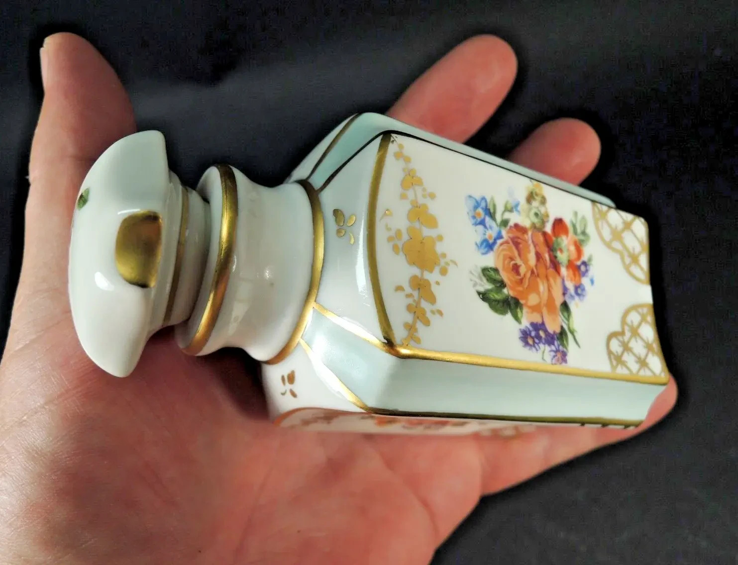 Vtg.Perfume Bottle-Couleuvre France Pate de Limoges-Snake Mark-hand painted Vtg.Perfume Bottle-Couleuvre France Pate de Limoges-Snake Mark-hand painted