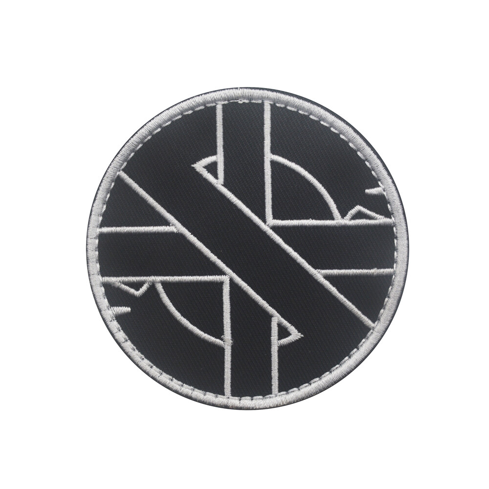 Crass Ignorant Anti War Peace Punks Embroidered Hook Patch Anarcho Punk Rock 
