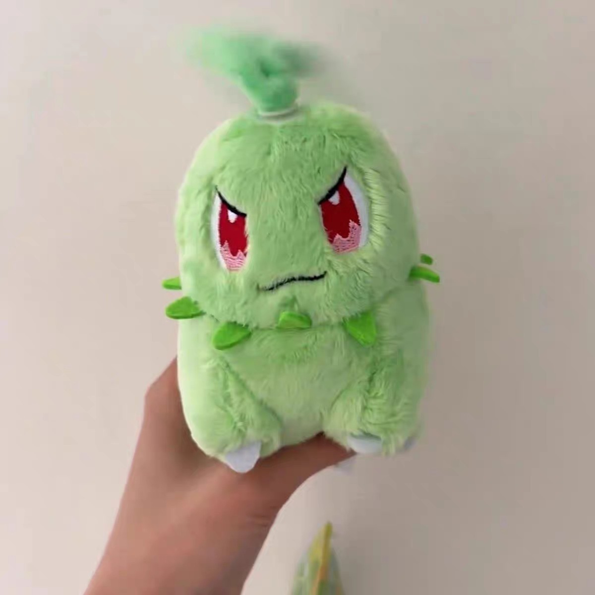 2025 New Anime PC Plush Set Chikorita with Spinning Leaf Buizel and Hoppip Rotat