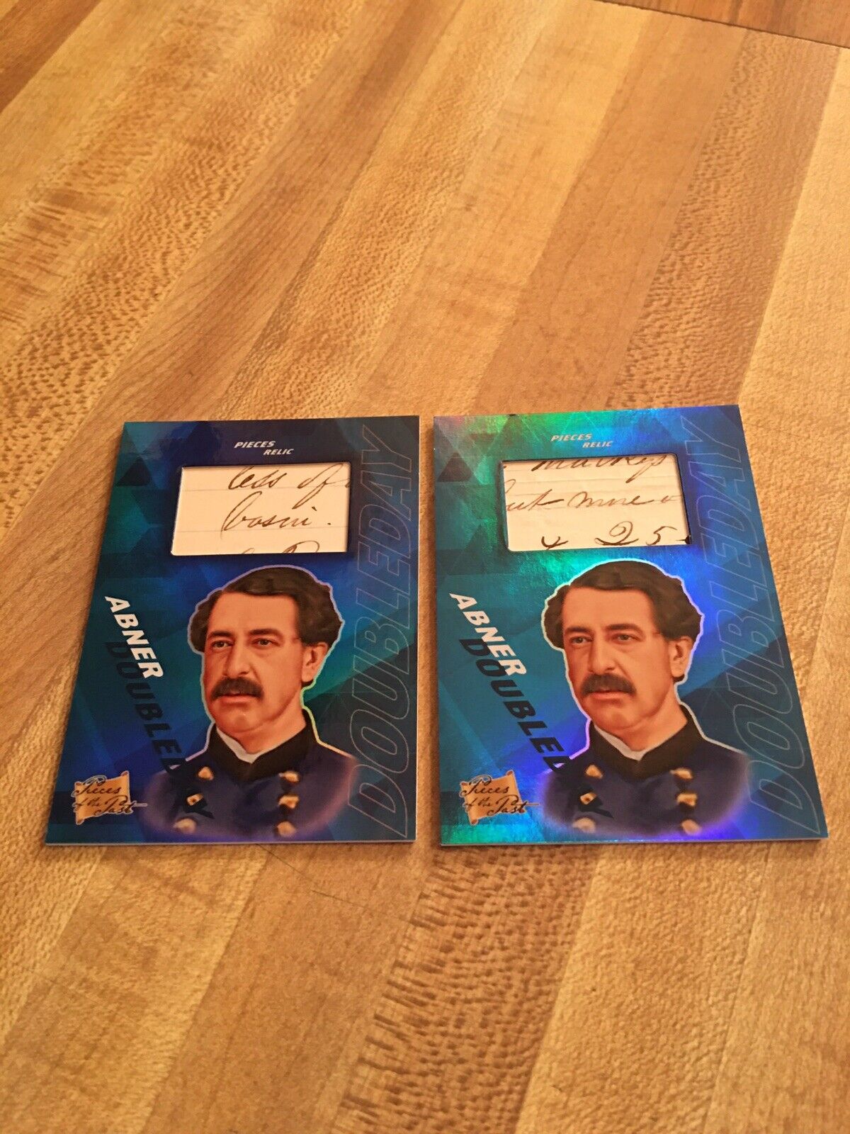 2021 SUPER BREAK PIECES OF THE PAST HISTORICAL ABNER DOUBLEDAY RELIC CARDS
