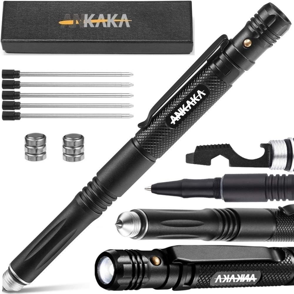The Most Loaded 6-in-1 Tactical Pen: Solves Other Brands\' Weaknesses,Self Def...