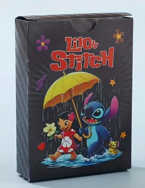 55Pcs Lilo & Sticth Card Foil BLACK PACK 55 CARDS Charizard Rare Durable PVC