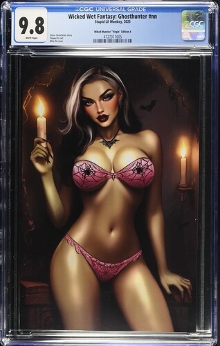 Wicked Wet Fantasy: Ghosthunter #1A “ Wicked Lili Munster” Mila Di CGC9.8 POP1 Wicked Wet Fantasy: Ghosthunter #1A “ Wicked Lili Munster” Mila Di CGC9.8 POP1