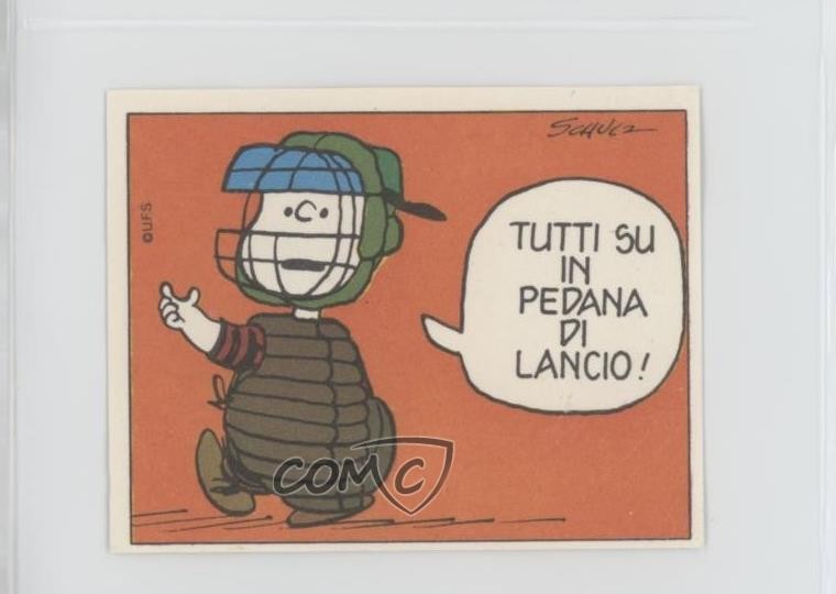 1971 Libri Edizioni Le Figurine de Linus Peanuts Stickers Charlie Brown #85 1j6j