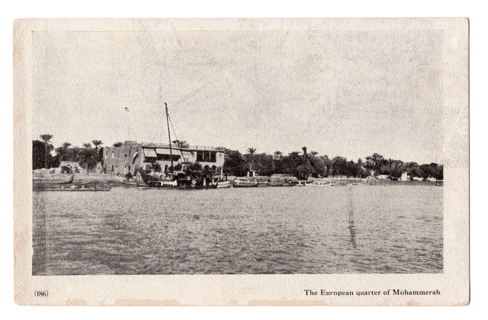 IRAN THE EUROPEAN QUARTER OF MOHAMMERAH KHORRAMSHAHR CIRCA 1915