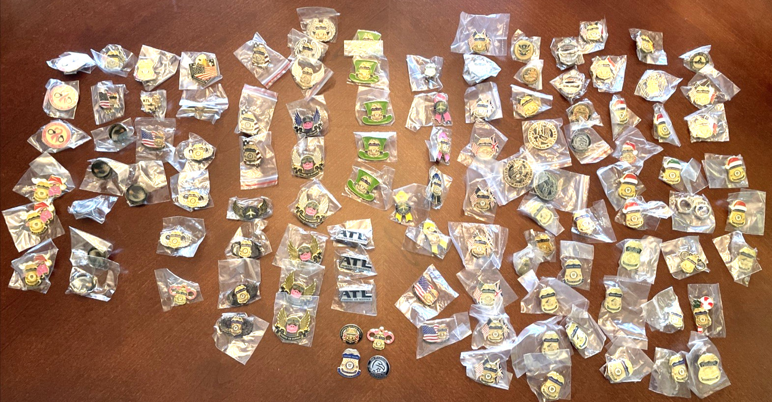 ⭐️LOT of 112 Federal Air Marshal / DHS Lapel Pins - See description pics