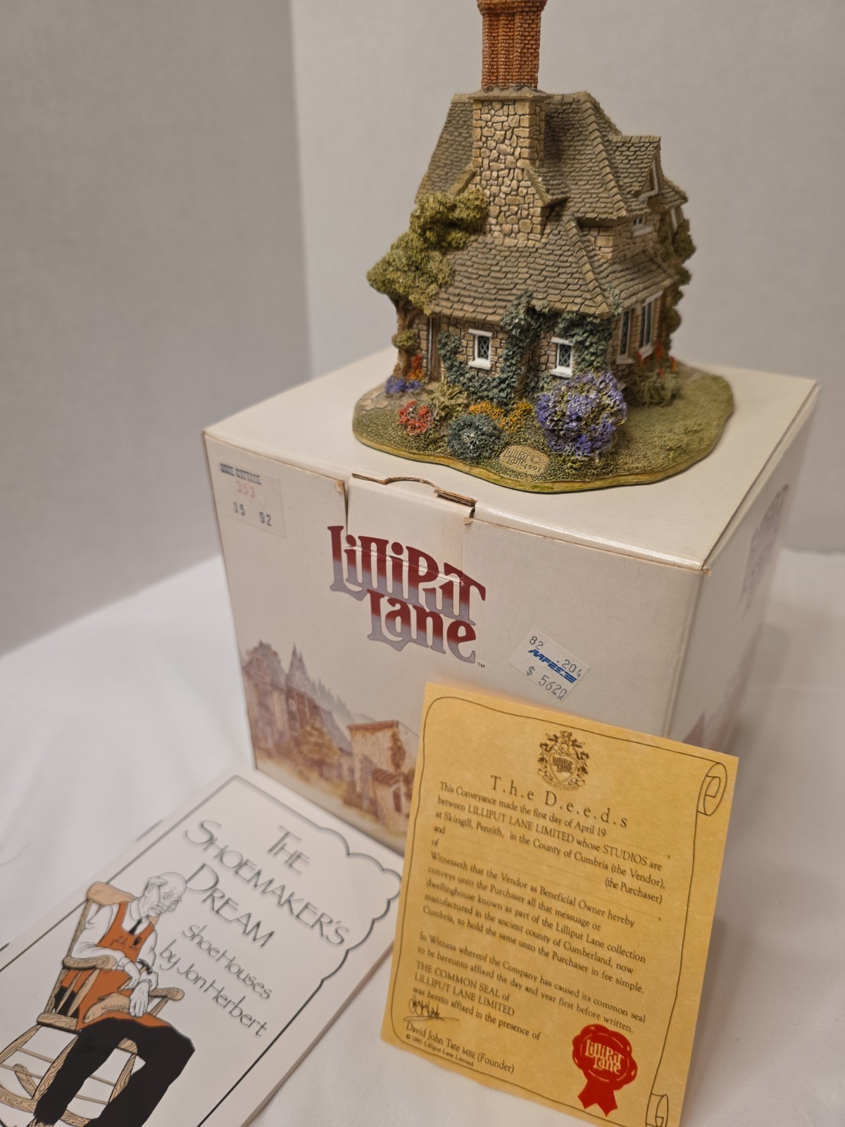 Lilliput Lane Rose Cottage Blaise Hamlet Collection Boxed w/Deed, Box, New