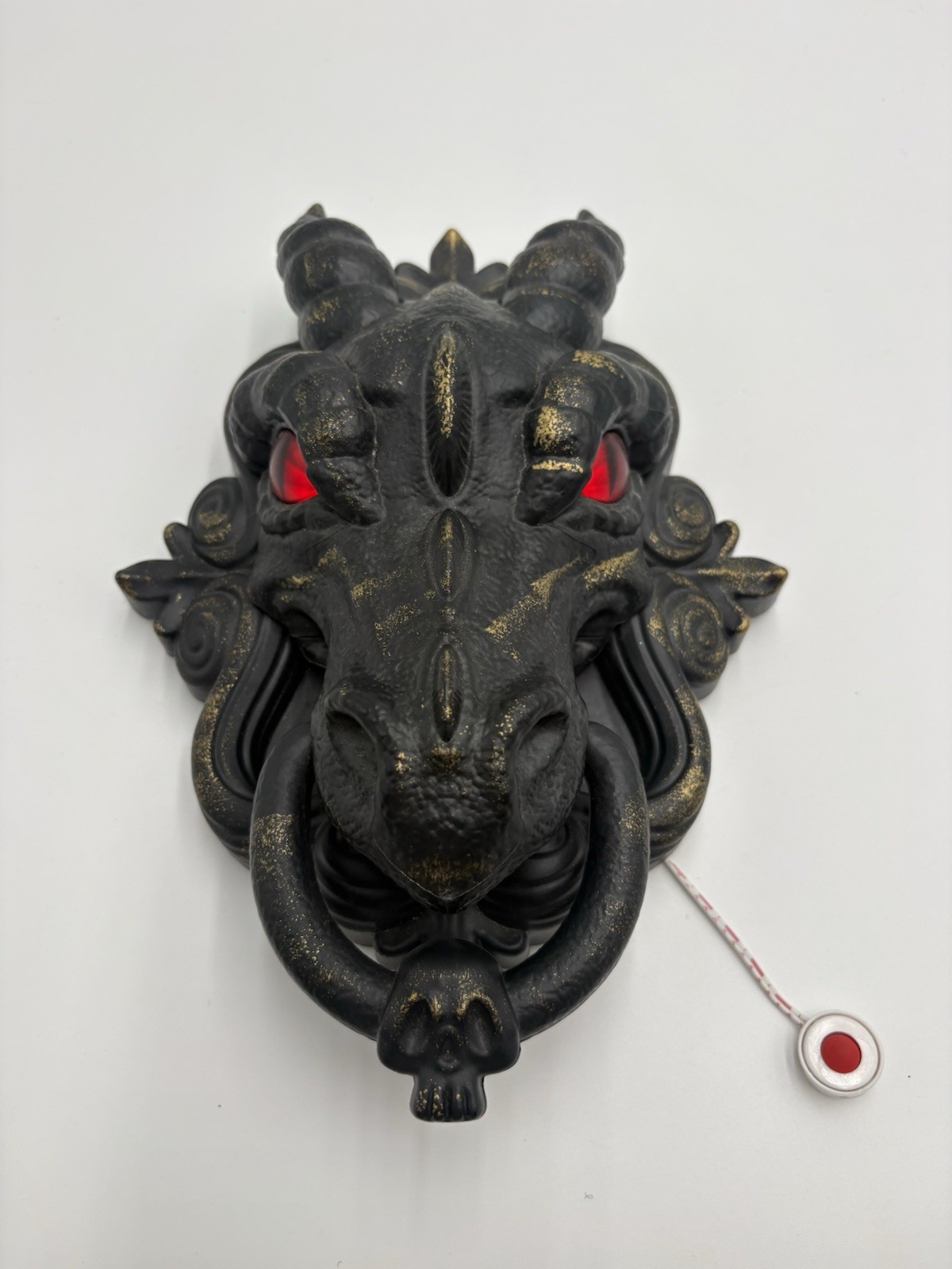 Hyde and Eek Dragon Door Knocker Sound Activated, Eyes light up Talks Works EUC