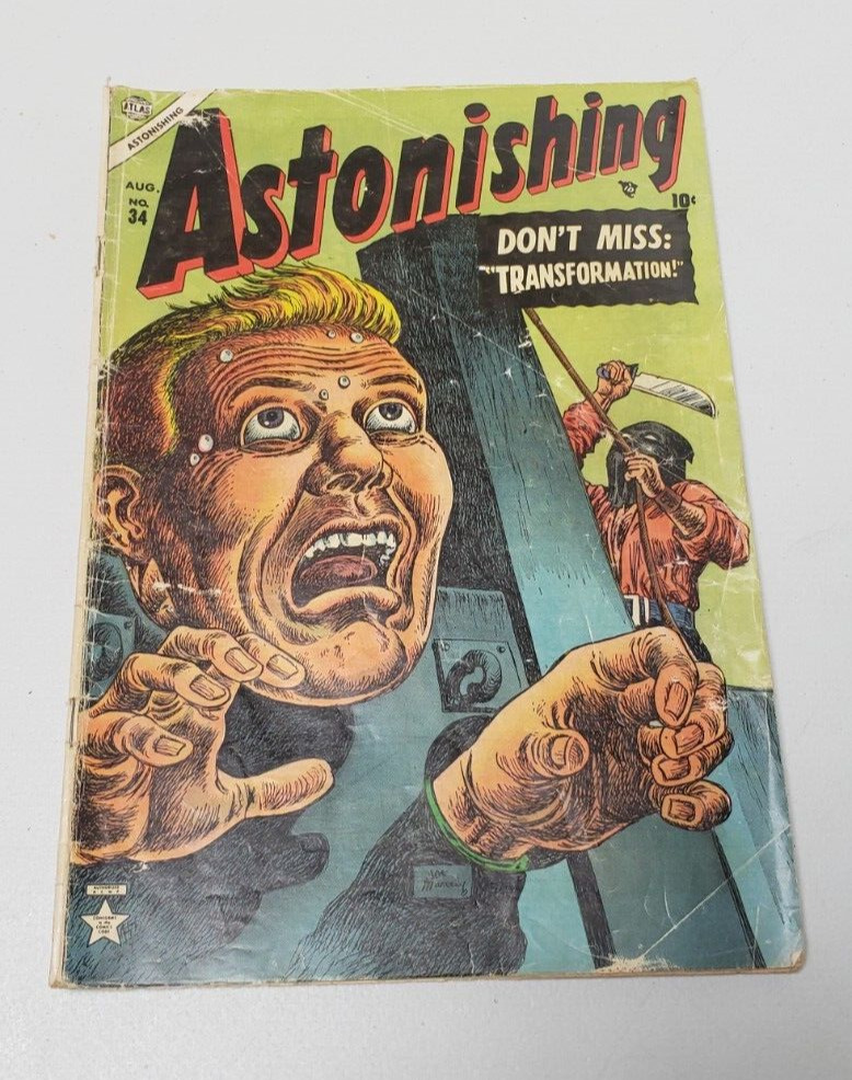 Astonishing #34 August 1954 Vintage Rare Horror Comic - Pre Code