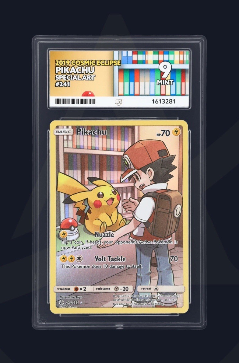 Pikachu 241/236 Secret Rare Holo Cosmic Eclipse 2019 Pokemon TCG Ace 9 Mint
