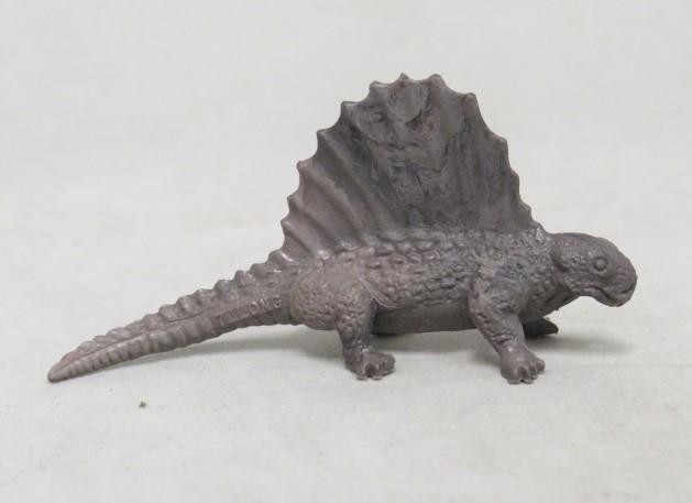 Marx 1950s - Dimetrodon Prehistoric Dinosaurs Reptile (EX) Marbled Dark Gray