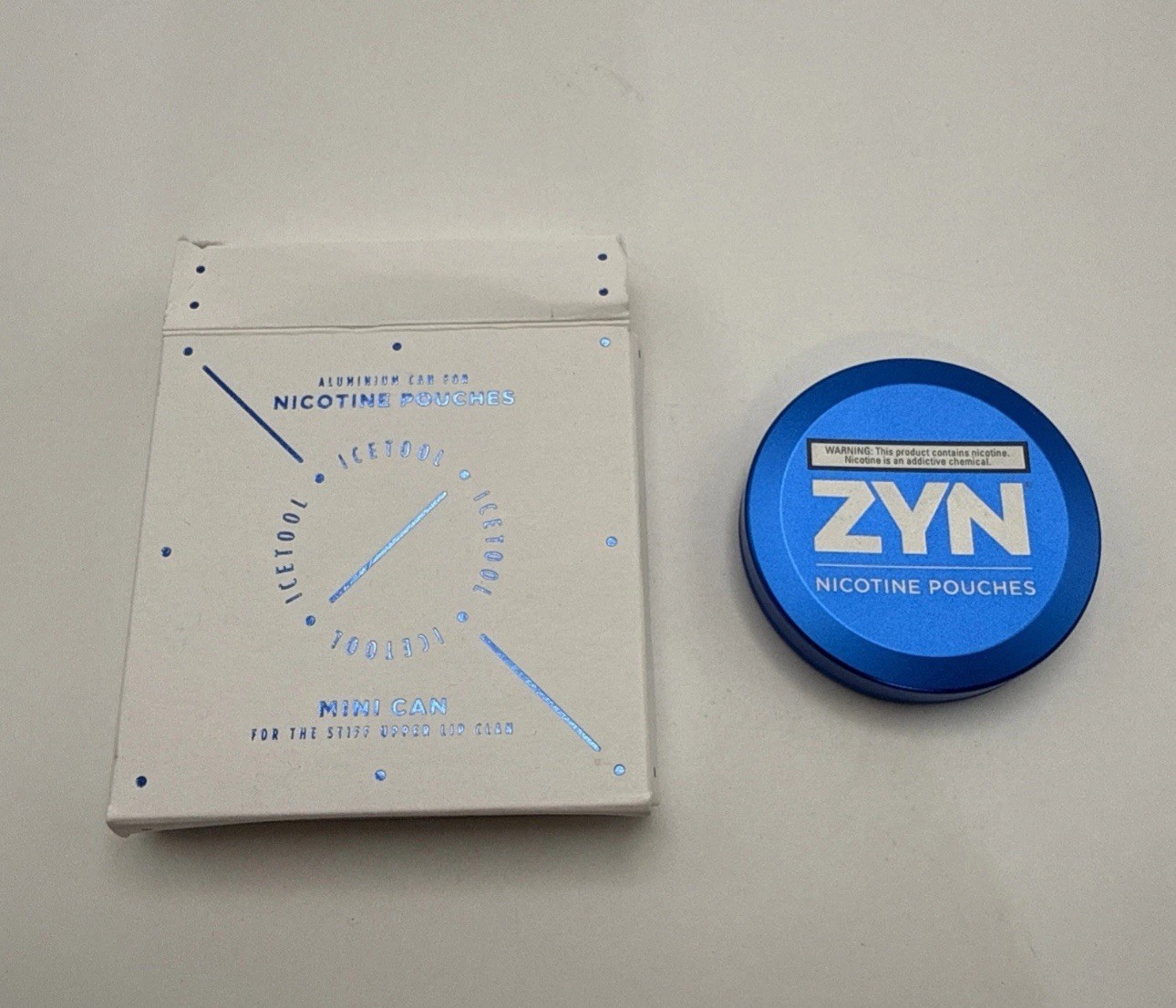 ZYN Rewards Special Collectors Edition Metal Can Cyan Blue EMPTY New NIB ICETOOL