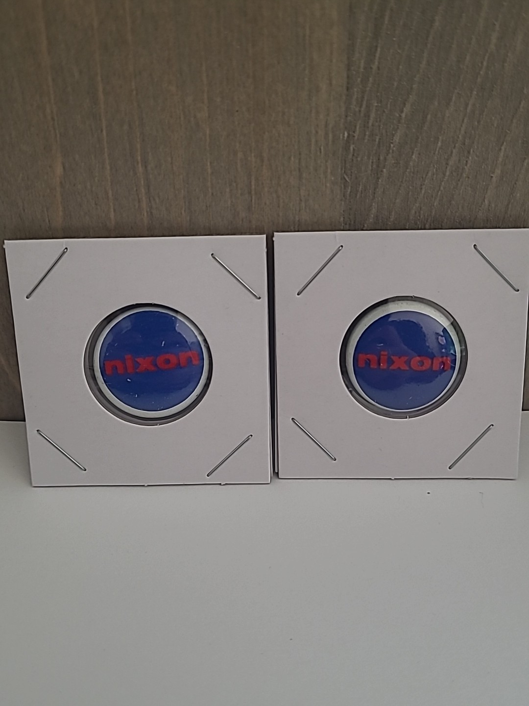 Vintage Nixon Campaign Pinback Buttons Lot of 2 - 7/8