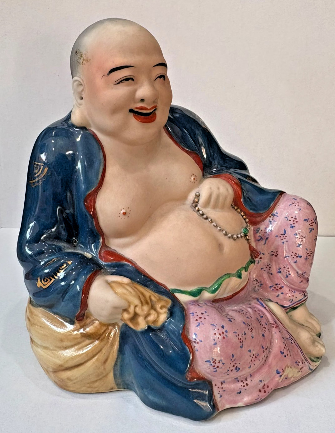MAN YI SHENG ZAO ART FAMILLE ROSE BUDAI REPUBLIC 1912-1949 BUDDHA PORCELAIN