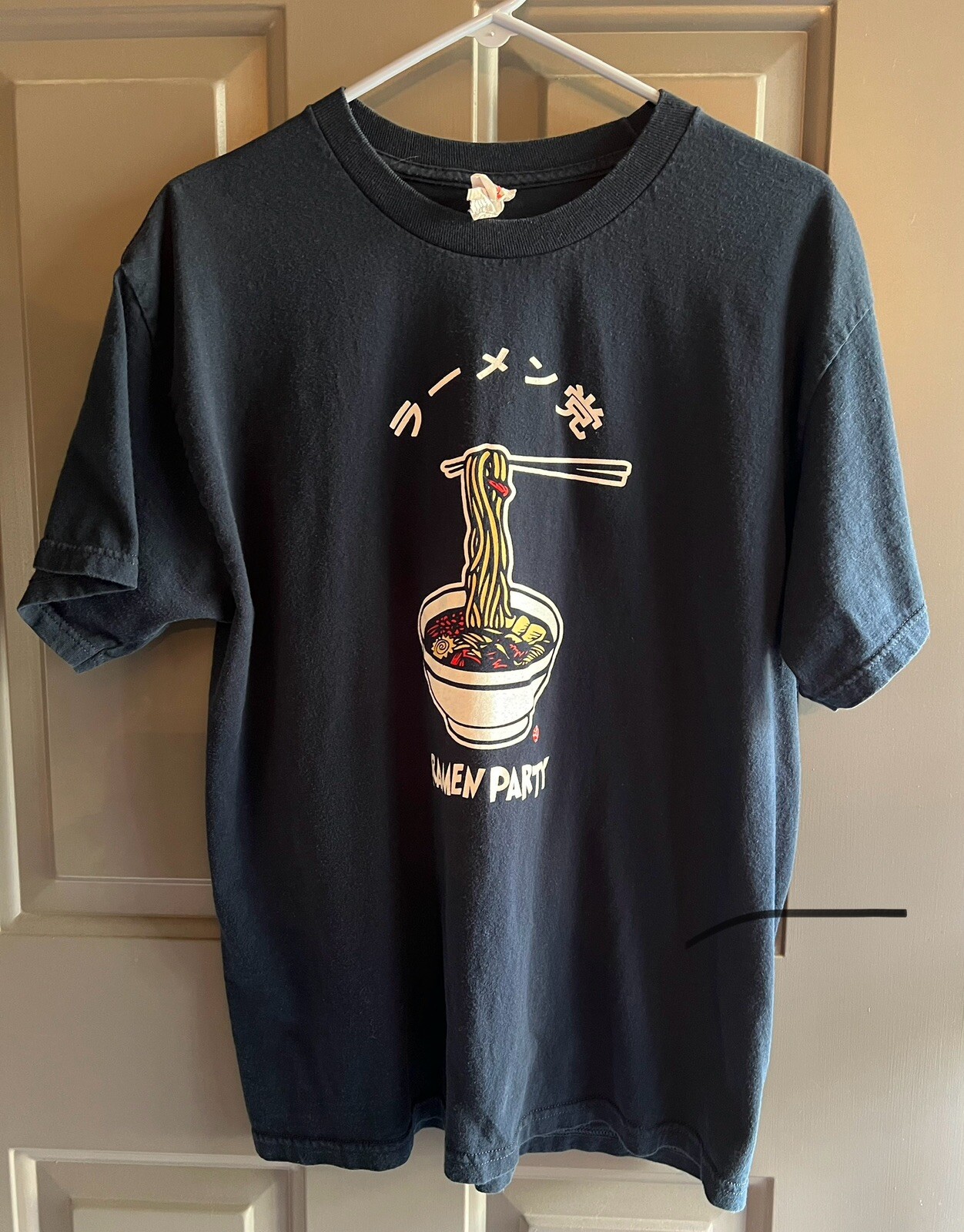 2006 Ramen Party Disney World Epcot Japan World Showcase T Shirt Navy Blue L Vtg