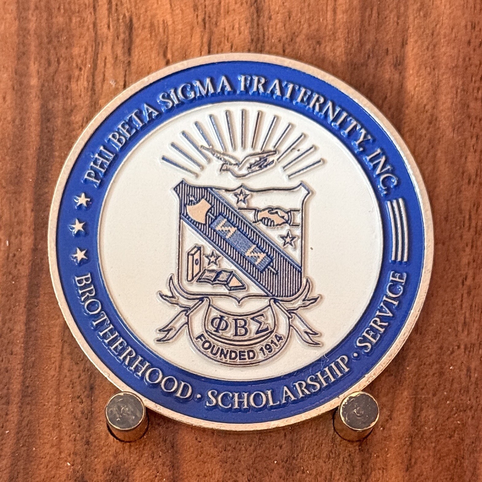 Phi Beta Sigma Fraternity Dove Emblem Themed Challenge Coin  W#20