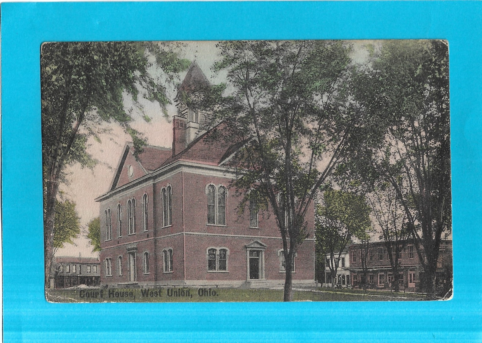 Vintage Postcard-Court House, West Union, Ohio-1908 Vintage Postcard-Court House, West Union, Ohio-1908