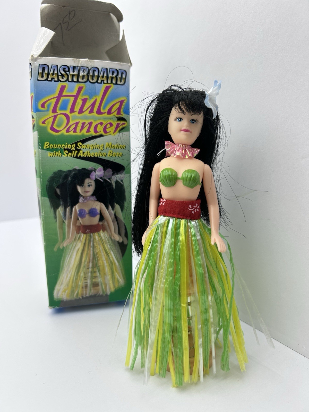 Vintage 1996 Hawaiian Dashboard Hula Doll Girl NEW in Box