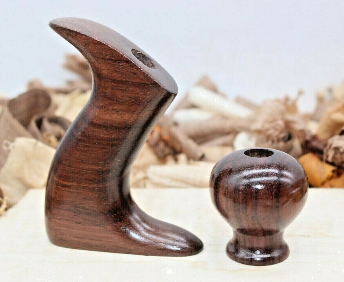 Hand Made E.I. Rosewood Plane Tote & Knob For Stanley No 2, 602 with Low Knob