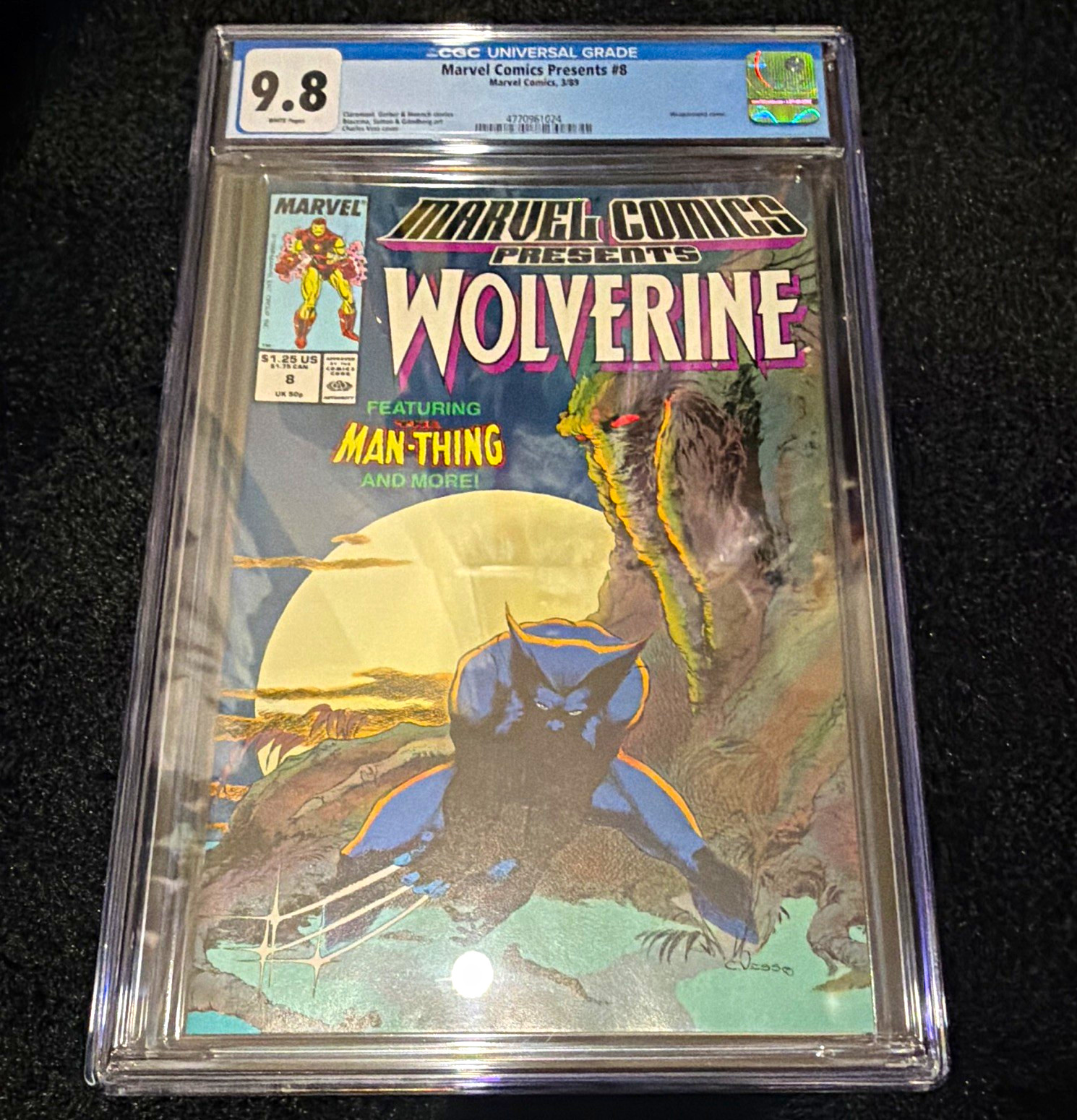 Marvel Comics Presents #8 CGC 9.8 (1988) Wolverine Man-Thing John Buscema SS Hot Marvel Comics Presents #8 CGC 9.8 (1988) Wolverine Man-Thing John Buscema SS Hot