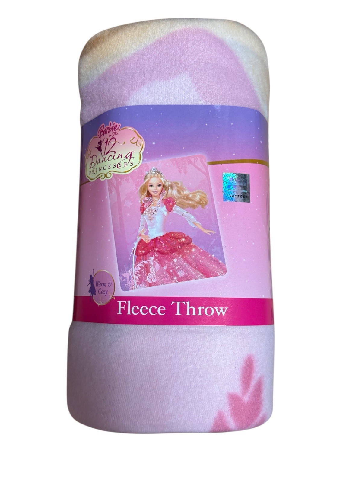 Barbie - 12 Dancing Princesses Floral Dance Fleece Throw Blanket 50\