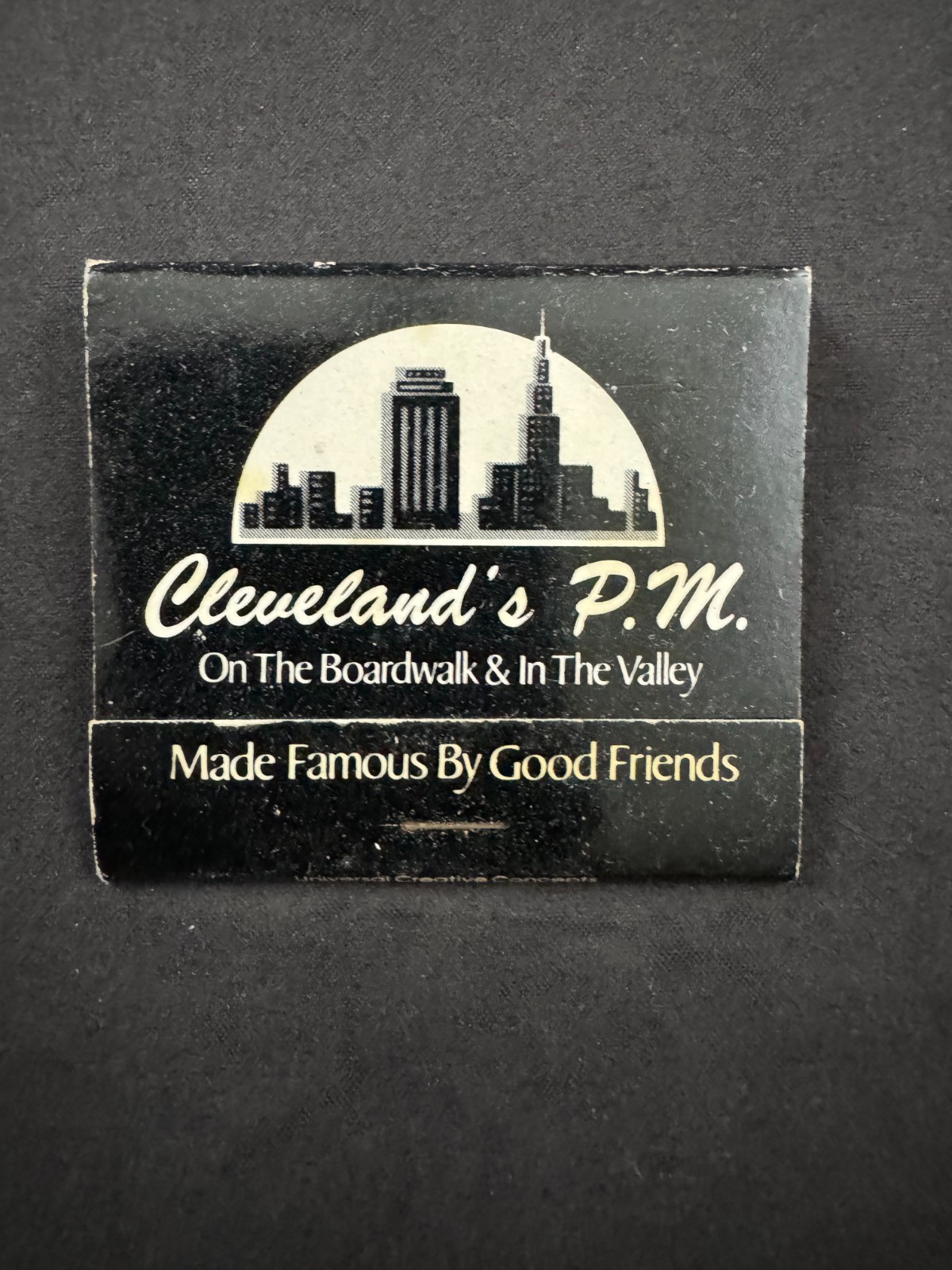 Vintage Cleveland\'s P.M. On The Boardwalk & In The Valley Matchbook