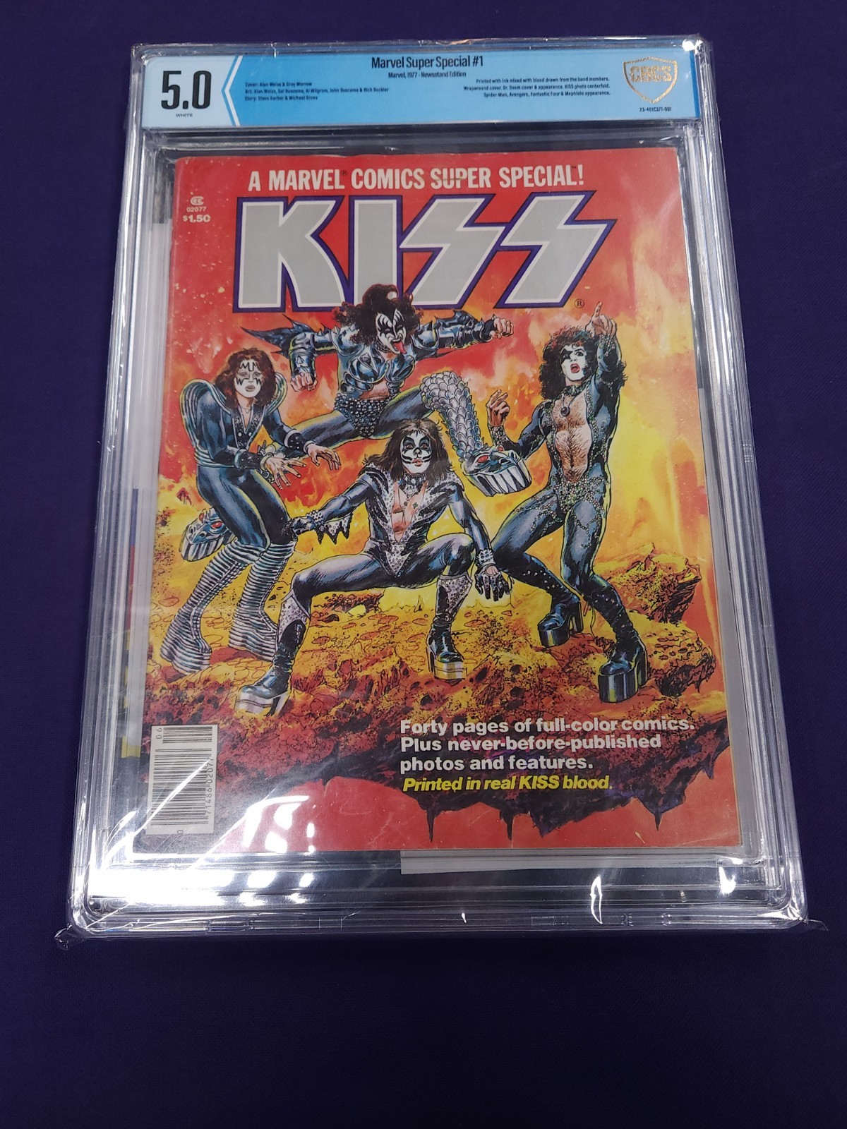 Marvel Super Special #1 1977 CBCS Kiss Comic 5.0 WHITE Slabbed - GREAT CONDITION Marvel Super Special #1 1977 CBCS Kiss Comic 5.0 WHITE Slabbed - GREAT CONDITION