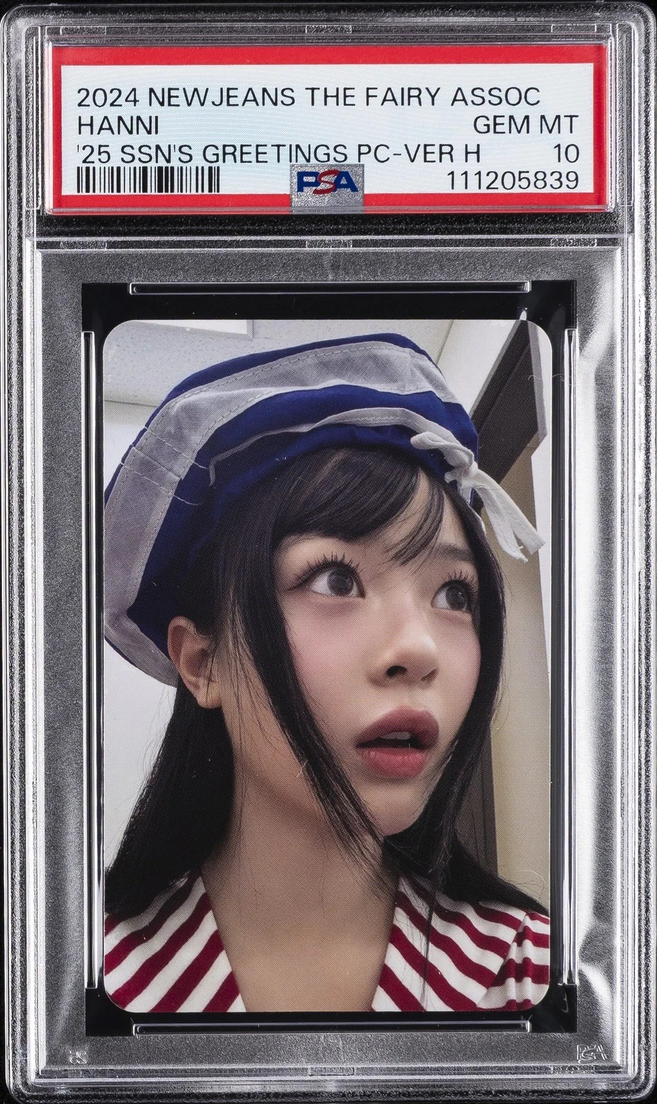 NewJeans Hanni 2025 Season\'s Greetings Fairy Ver. K-pop Poca Photocard PSA 10
