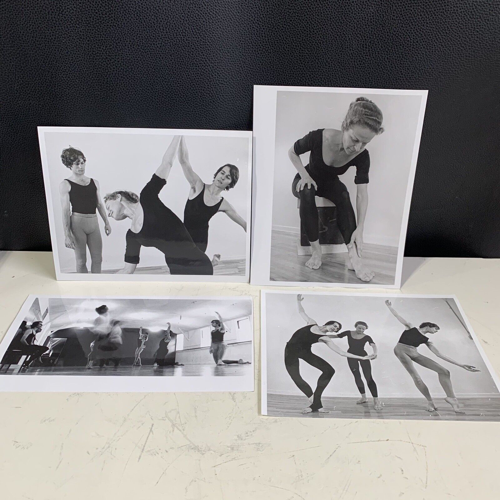 Vintage Ballet Photos, Lot 4 B&W Photographs Ballet Practice Rehearsal 