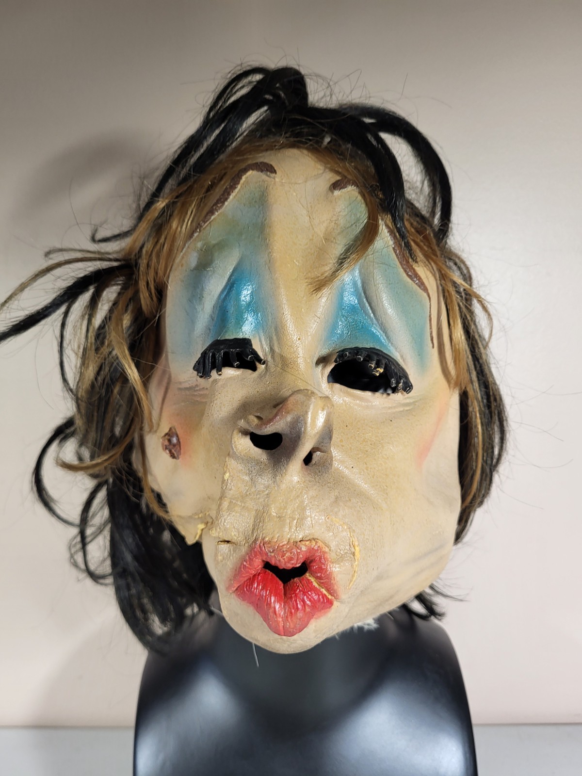 Vintage 1979 Halloween Mask Be Something Studios DAMAGED Lavella Japan