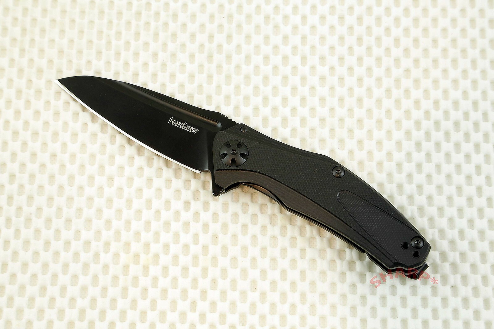 * 7006BLK Kershaw Natrix XS black pocket knife plain edge KVT bearing 2.75