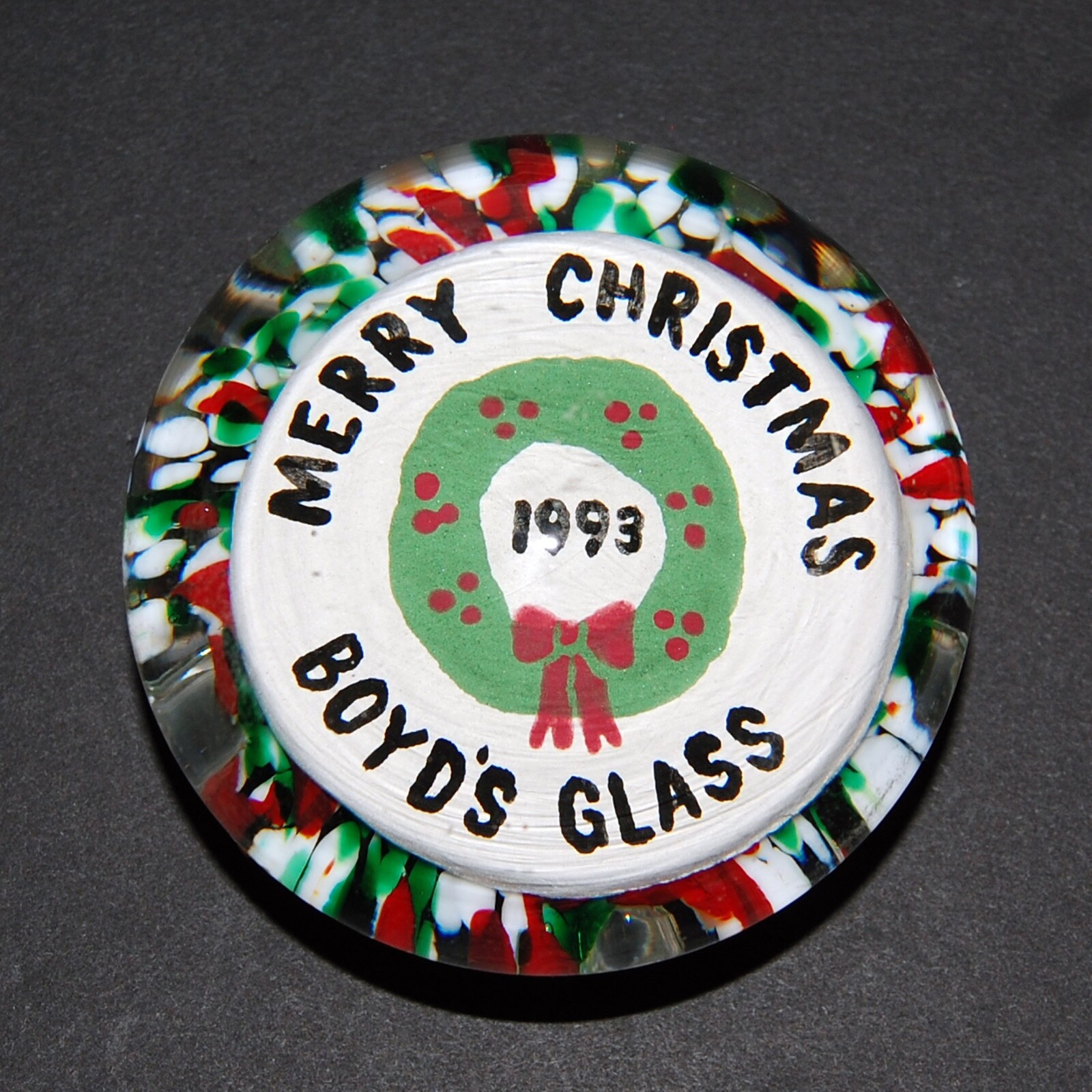 Rare BOYD ART GLASS 1978-1993 Christmas 3
