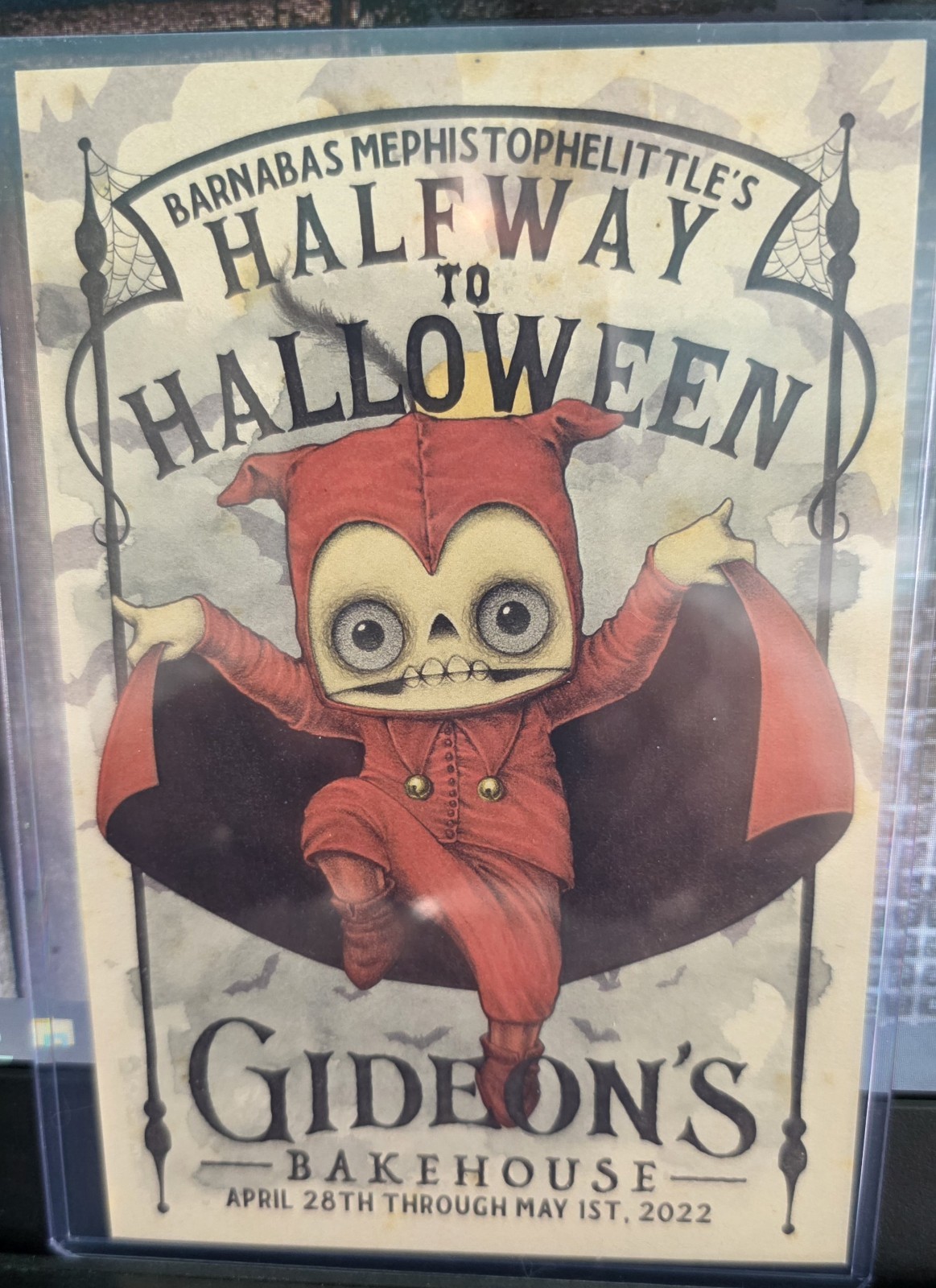 Gideons Bakehouse Barnabas Halfway To Halloween Menu April 2022 in Toploader
