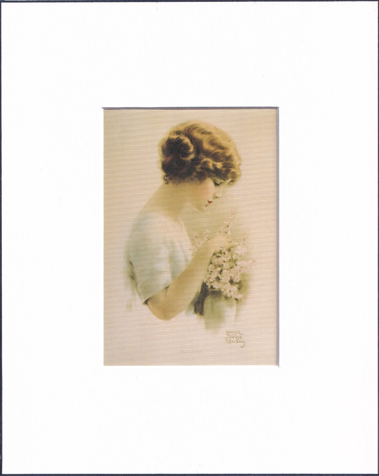 8X10 Matted Print Picture Art, Bessie Pease Gutmann: Blossoms, 1914